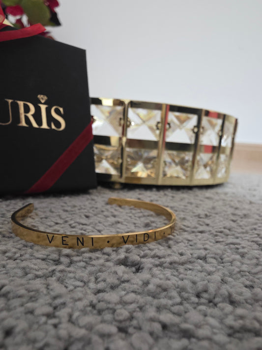 Pulsera PODER – Edición "Soberanía Total" (Veni Vidi Vici) 💎